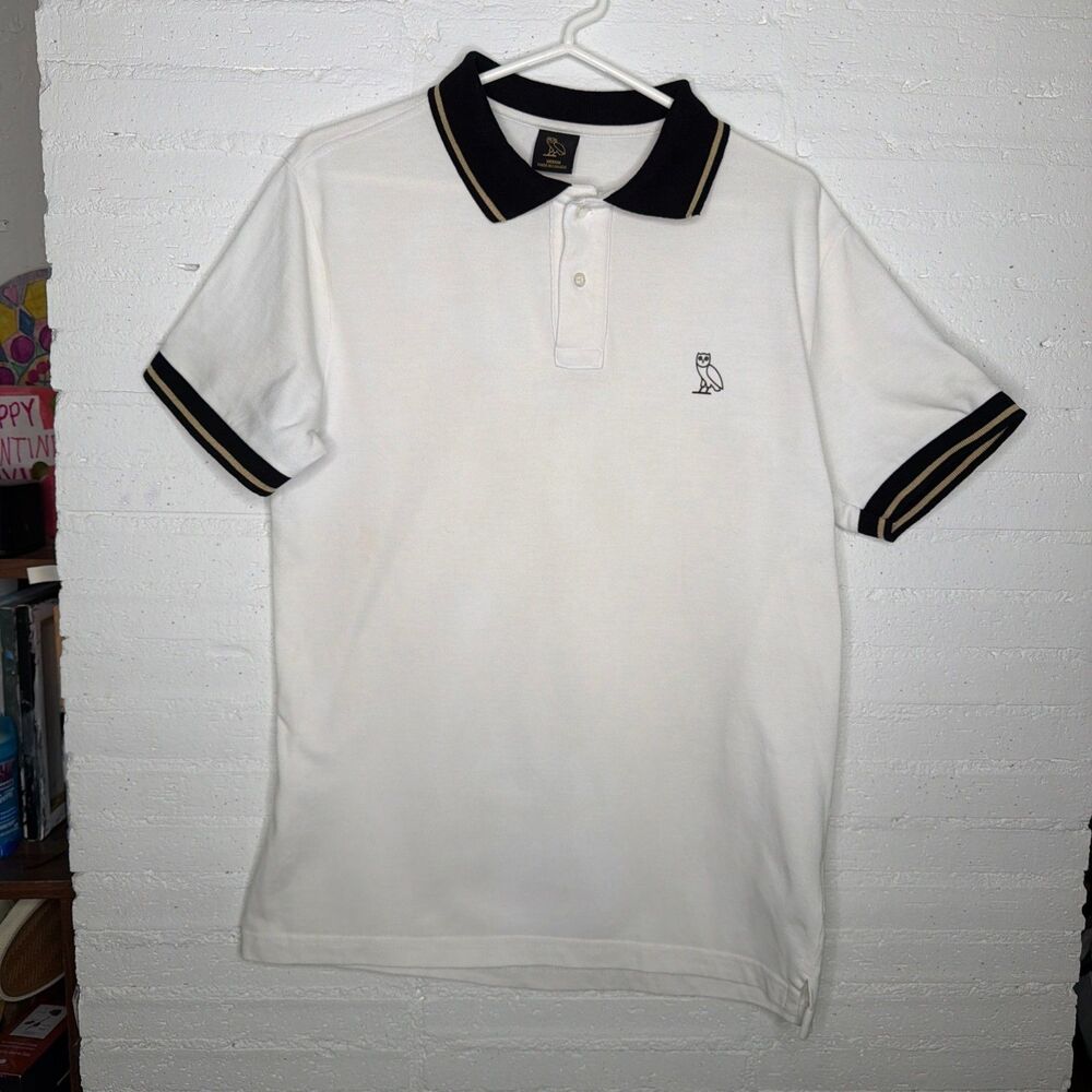 OVO October's Very Own S/L Classic Polo M Y2K Urban Sporty Streetwear Casual